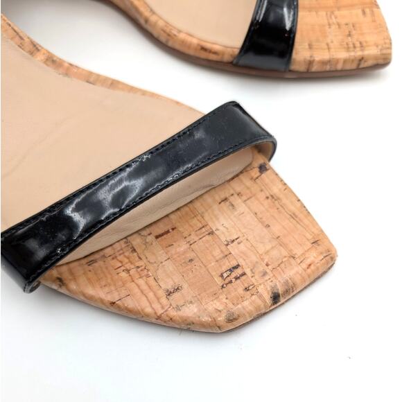 Stuart Weitzman Aleena Wedge Slide Sandal Women's Black Size US9.5 EU40 - Picture 10 of 11